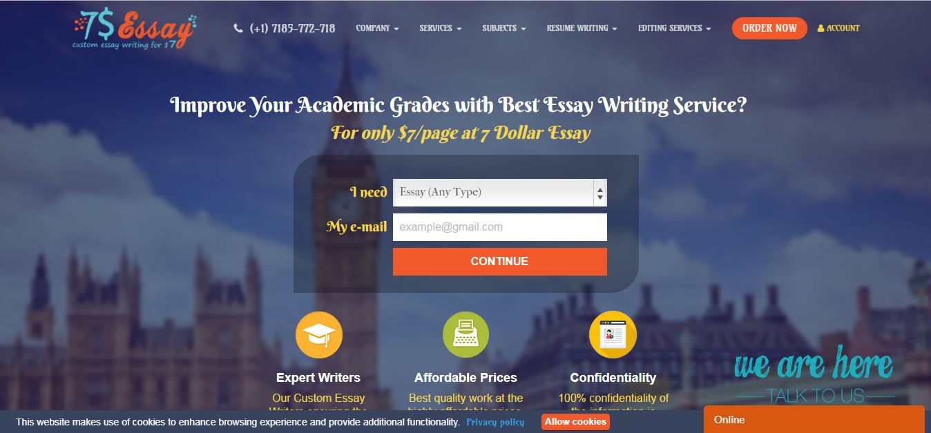 7dollaressay.com Writing Service Review